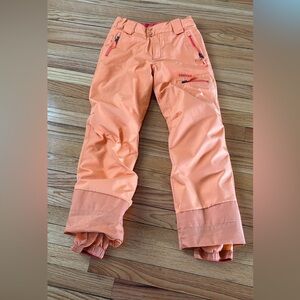 Marmot Ski Snow Pants Girls L/G Orange